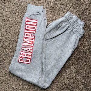 Champion varsity letter logo jogger sweatpants